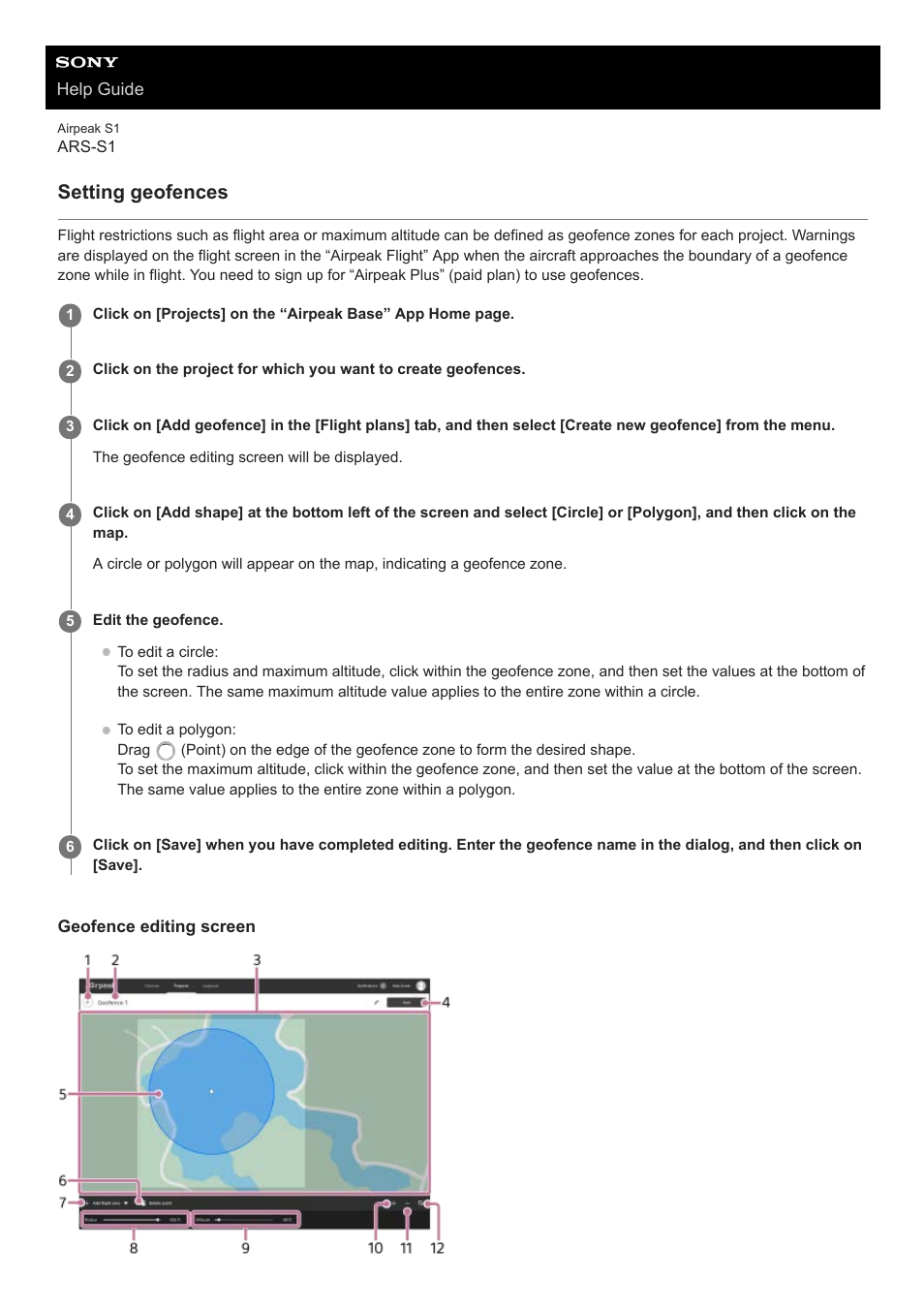 Setting geofences | Sony AG-R2 Attachment Grip User Manual | Page 86 / 123