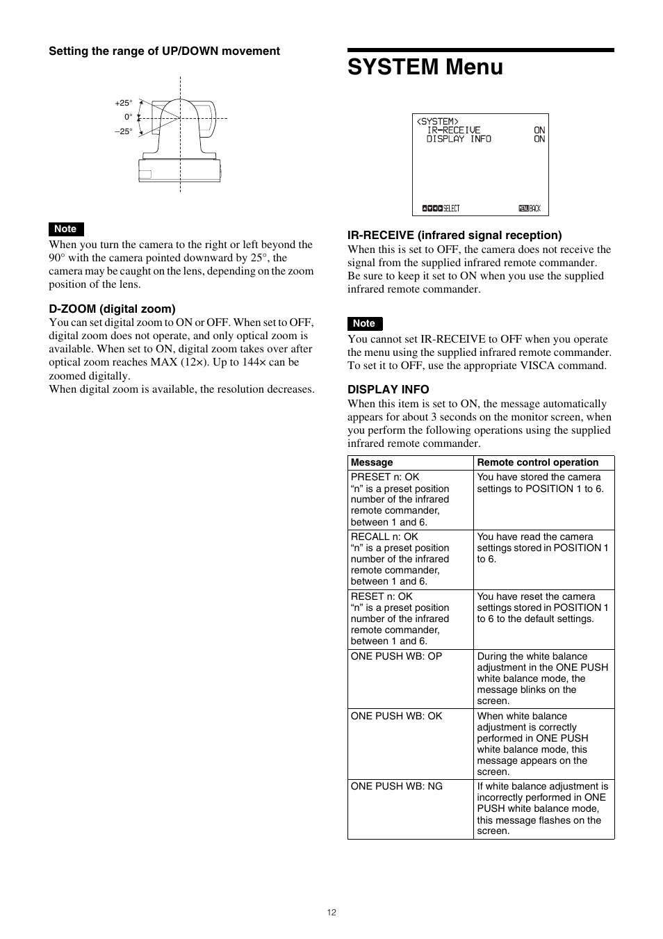 System menu | Sony PCK-LG3 Glass Screen Protector for a7R V User Manual | Page 12 / 25