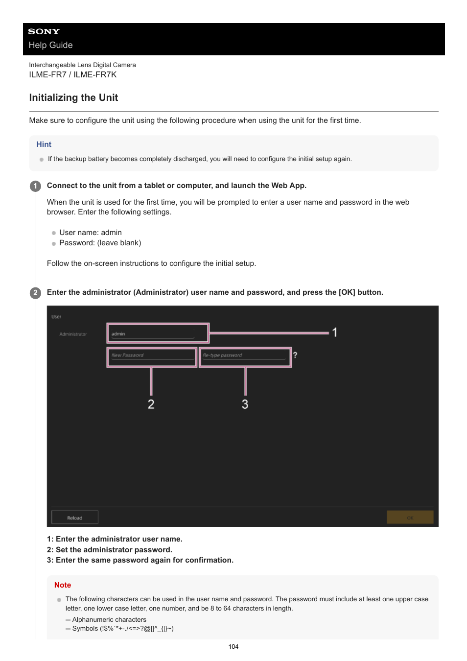 Initializing the unit | Sony NW-A306 Walkman A Series High-Resolution Digital Audio Player (Black) User Manual | Page 104 / 458