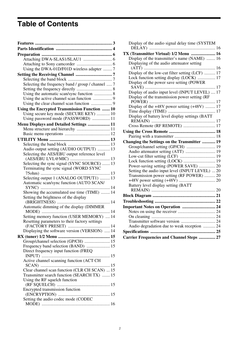 Sony PXW-Z150 4K XDCAM Camcorder User Manual | Page 2 / 28