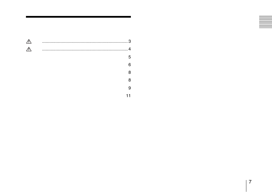 Sony SRX-T110 4K SXRD 11,000-Lumen Projector (No Lens or Lamps) User Manual | Page 7 / 83