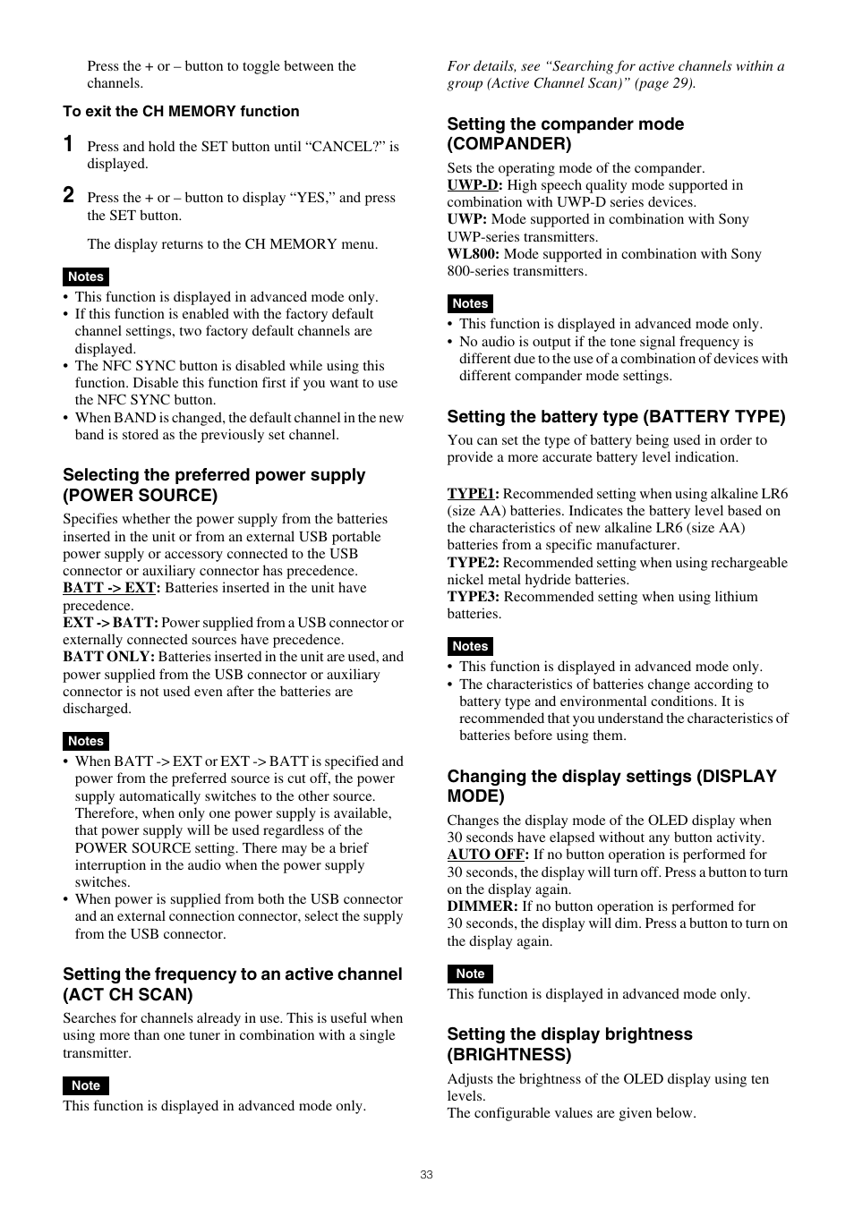 Sony VCT-SP2BP Camcorder Shoulder Support User Manual | Page 33 / 56