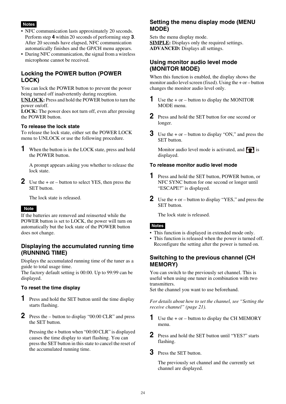 Sony SRG-120DU USB 3.0 Full HD PTZ Camera User Manual | Page 24 / 41