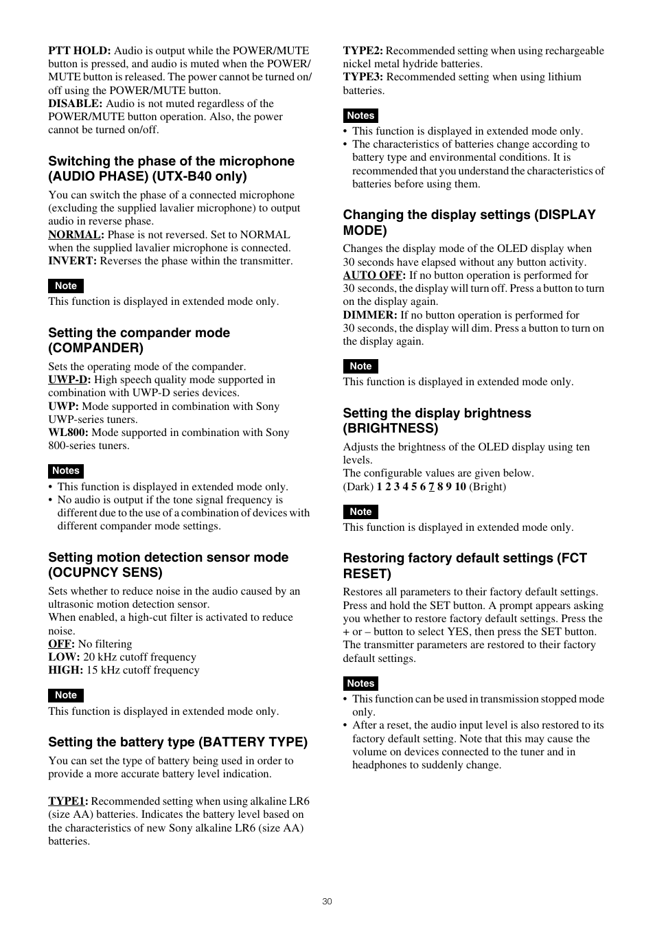 Sony SRG-120DU USB 3.0 Full HD PTZ Camera User Manual | Page 30 / 41