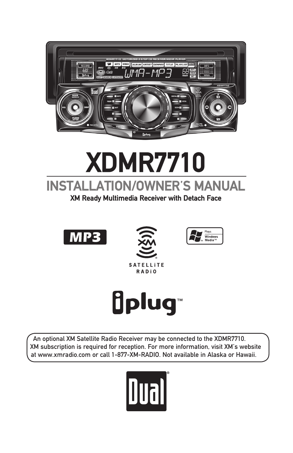 Dual IPLUG XDMR7710 User Manual | 24 pages
