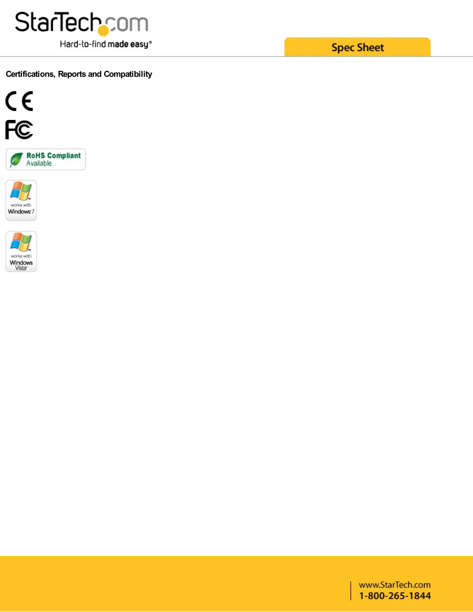 StarTech.com 1-Port USB to Null Modem RS232 DB9 Serial DCE Adapter Cable with FTDI User Manual | Page 4 / 4