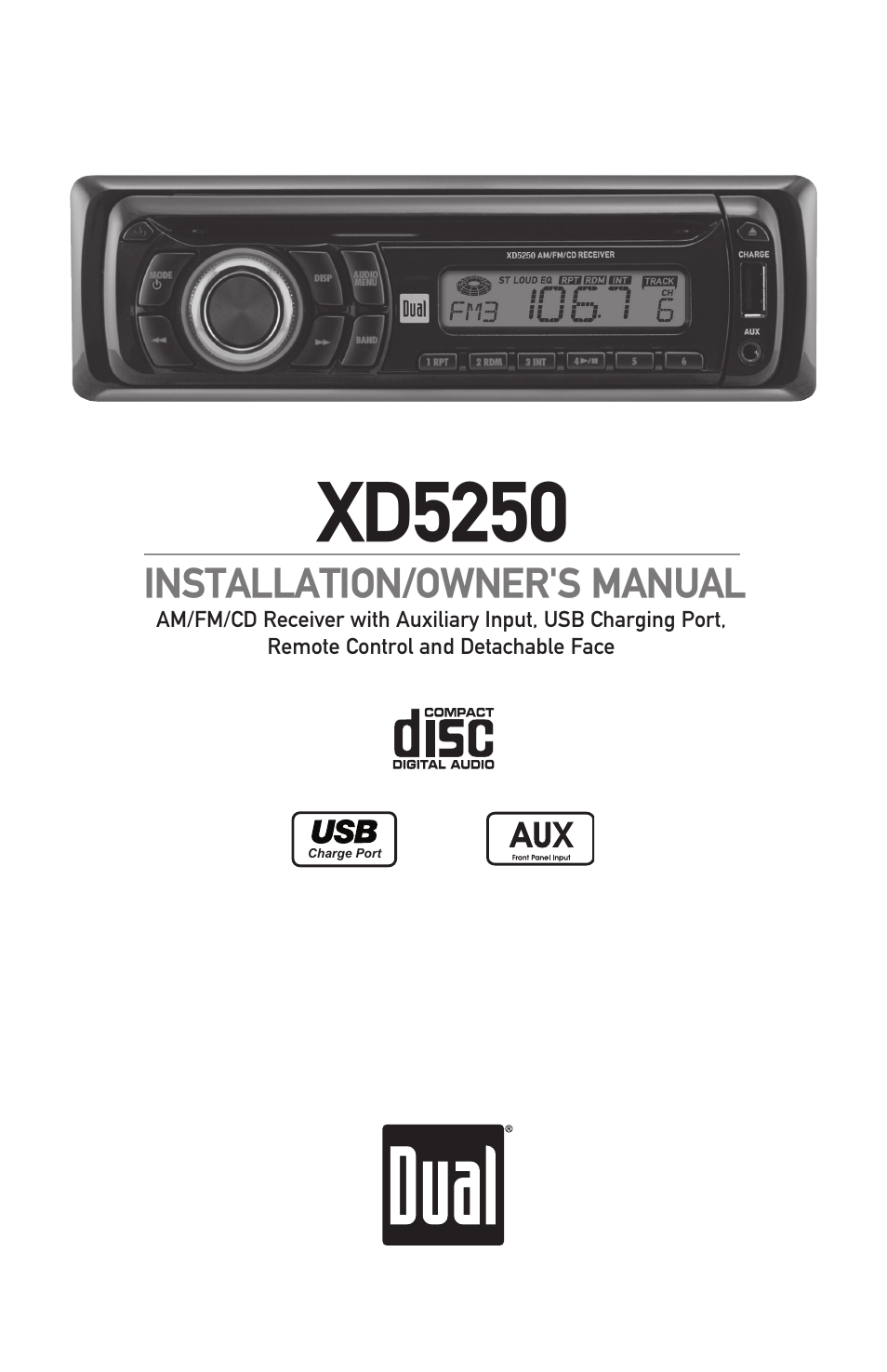 Dual XD5250 User Manual | 12 pages