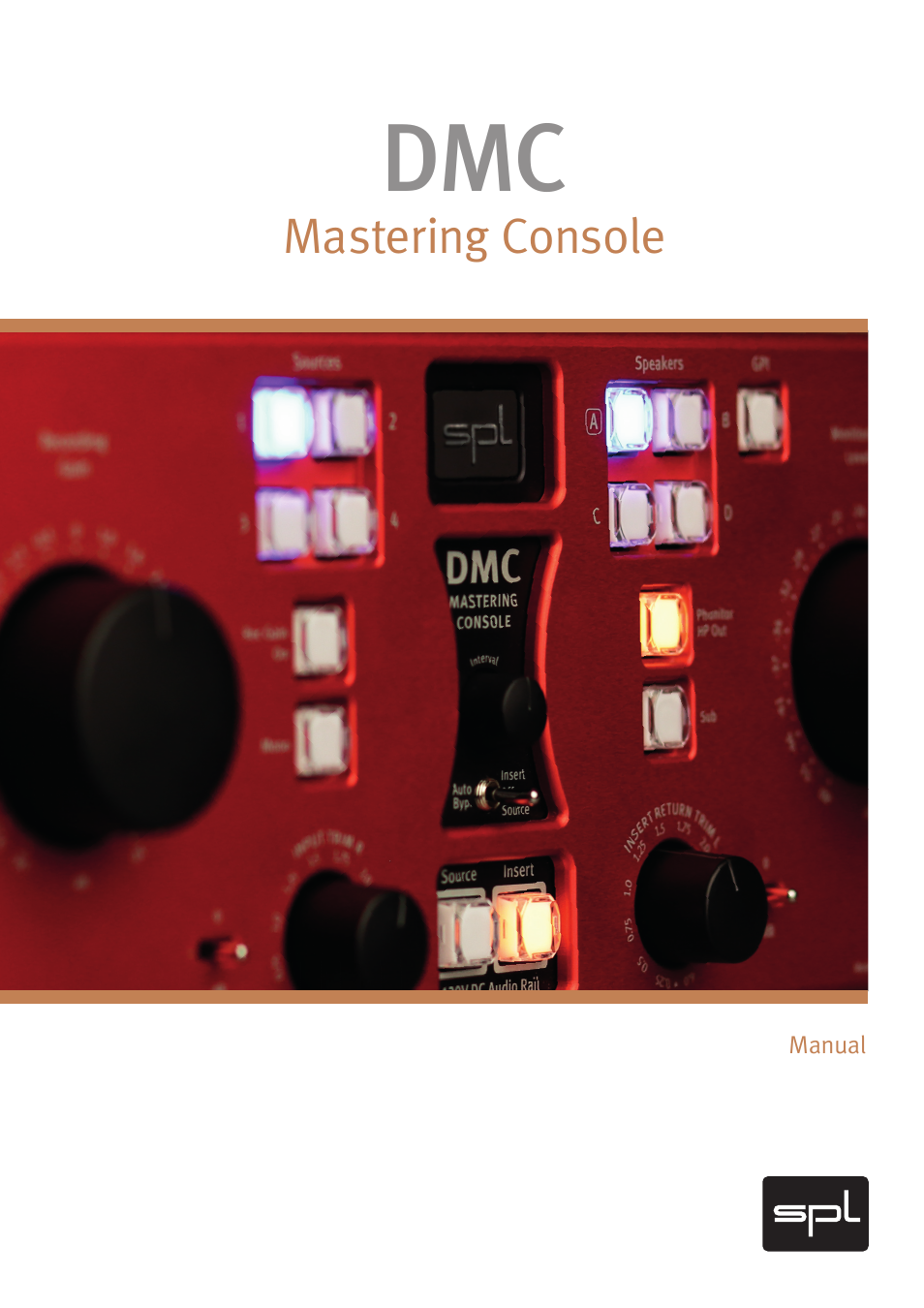 SPL DMC Mastering Console (Black) User Manual | 28 pages