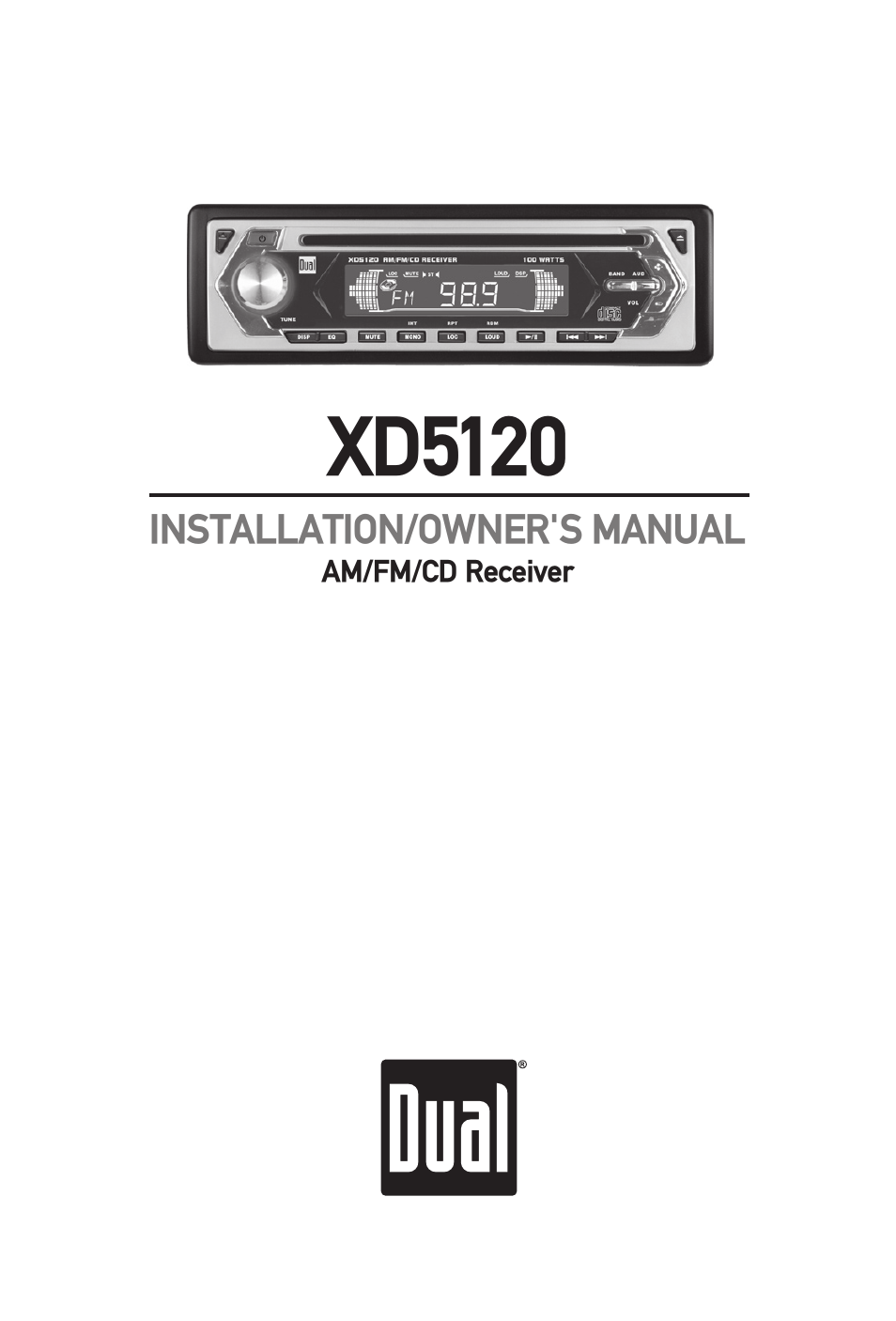 Dual XD5120 User Manual | 12 pages