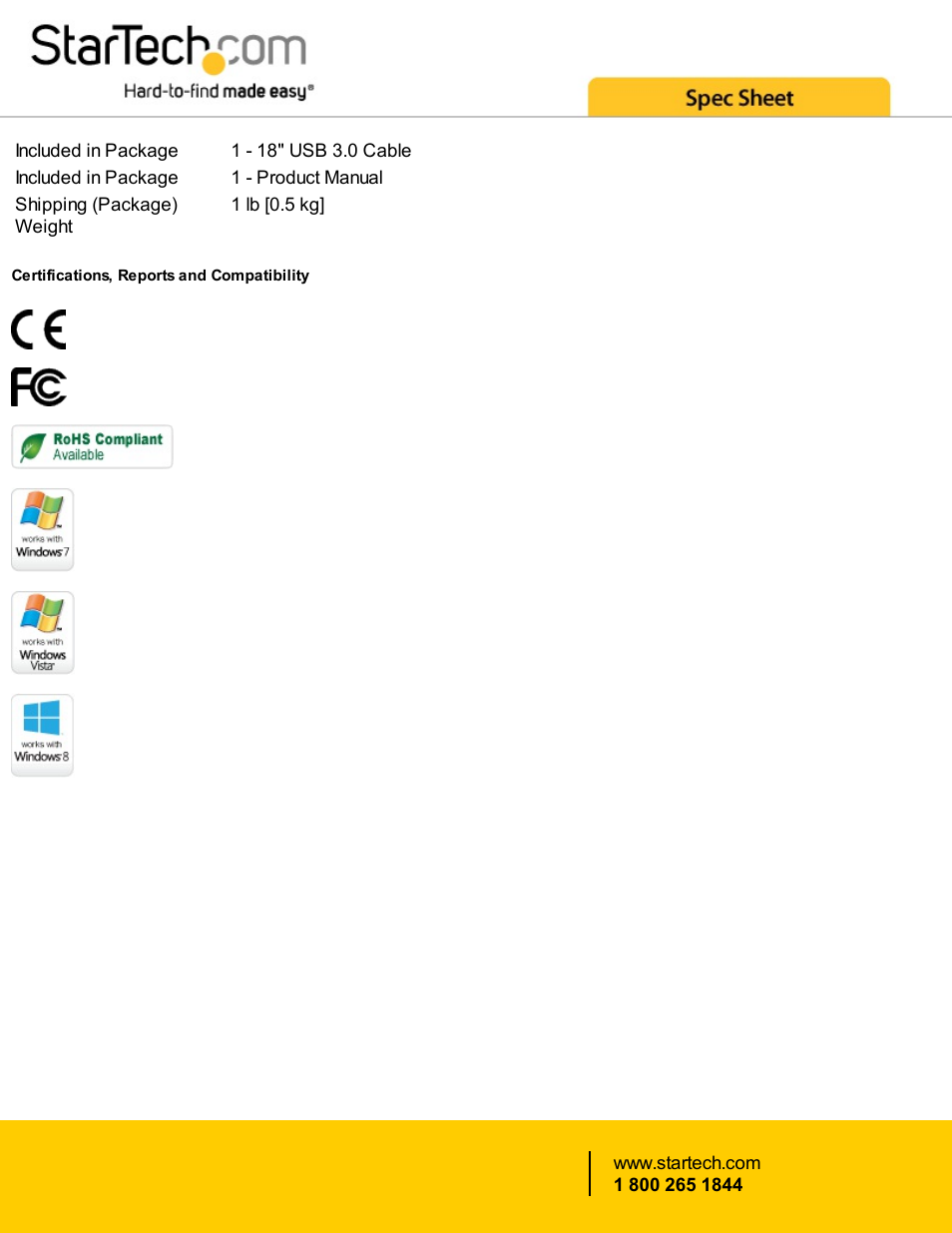 StarTech.com 2.5" Aluminum USB 3.0 SATA III SSD Hard Drive Enclosure User Manual | Page 4 / 4