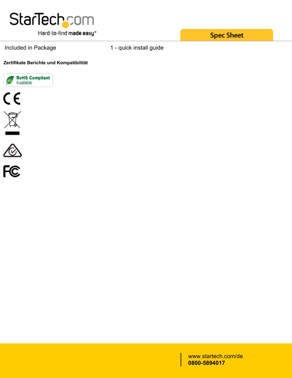 StarTech.com M.2 SATA SSD Enclosure User Manual | Page 4 / 4