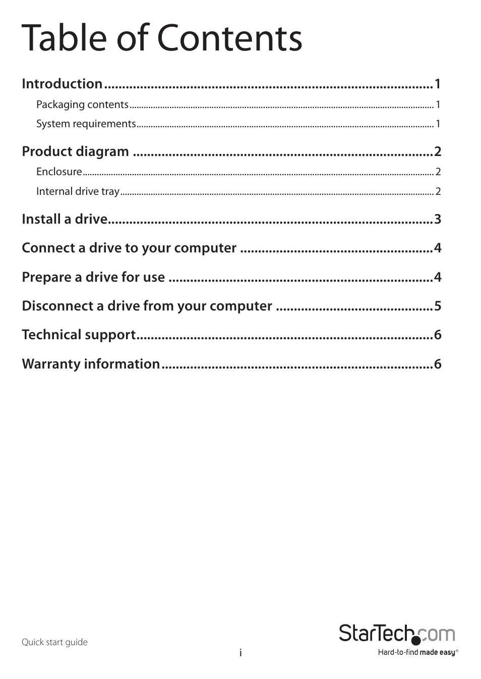 StarTech.com M.2 SATA SSD Enclosure User Manual | Page 3 / 10