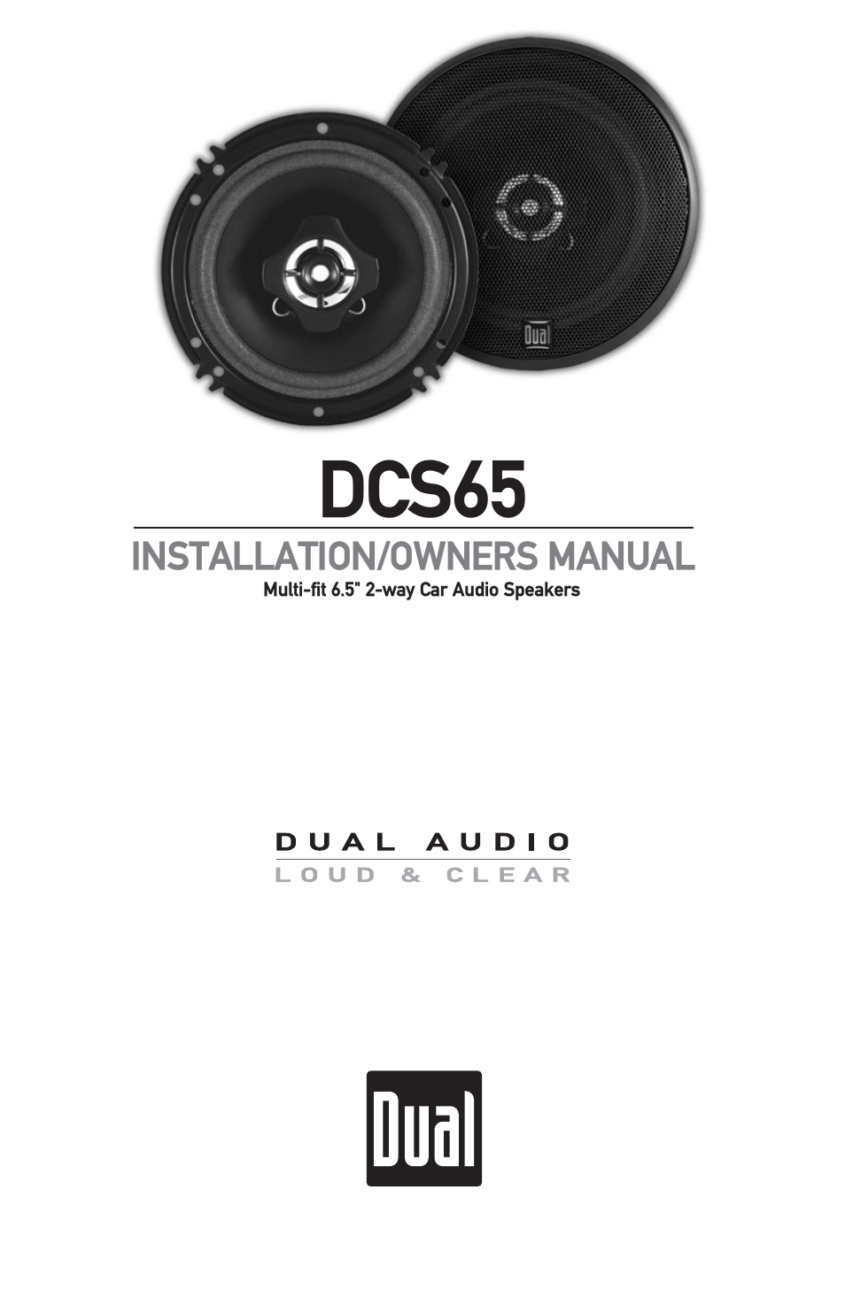 Dcs65 | Dual XD5210 User Manual | Page 13 / 16