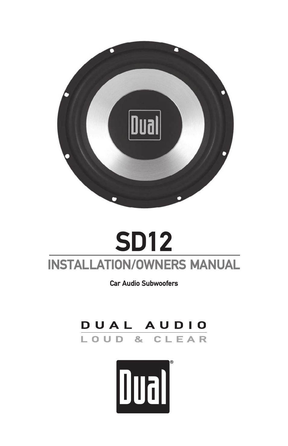 Dual SD12 User Manual | 12 pages