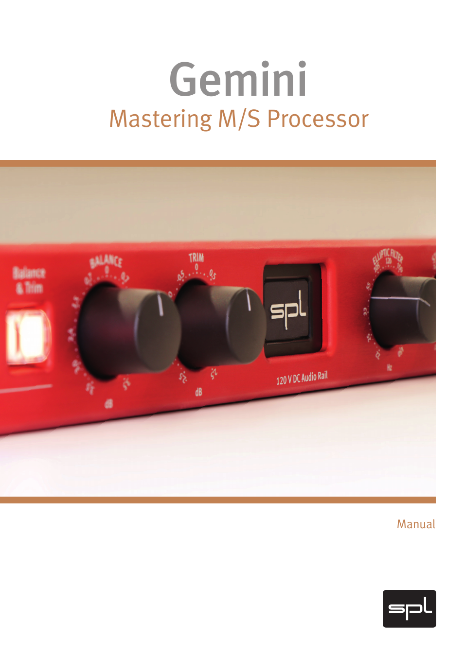 SPL Gemini M/S Processor for Mastering Applications (Red) User Manual | 22 pages