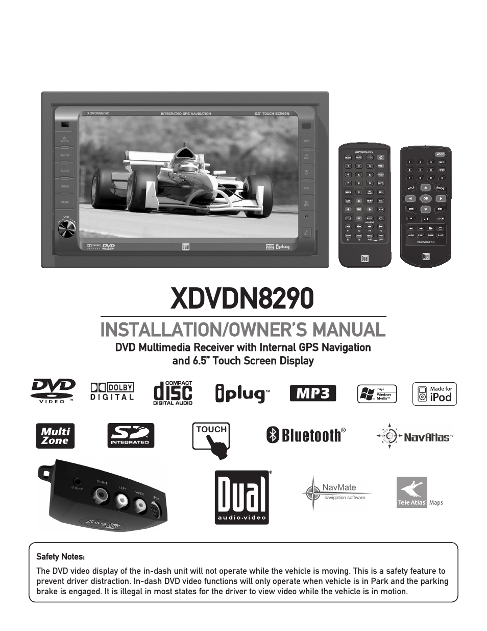 Dual XDVDN8290 User Manual | 93 pages