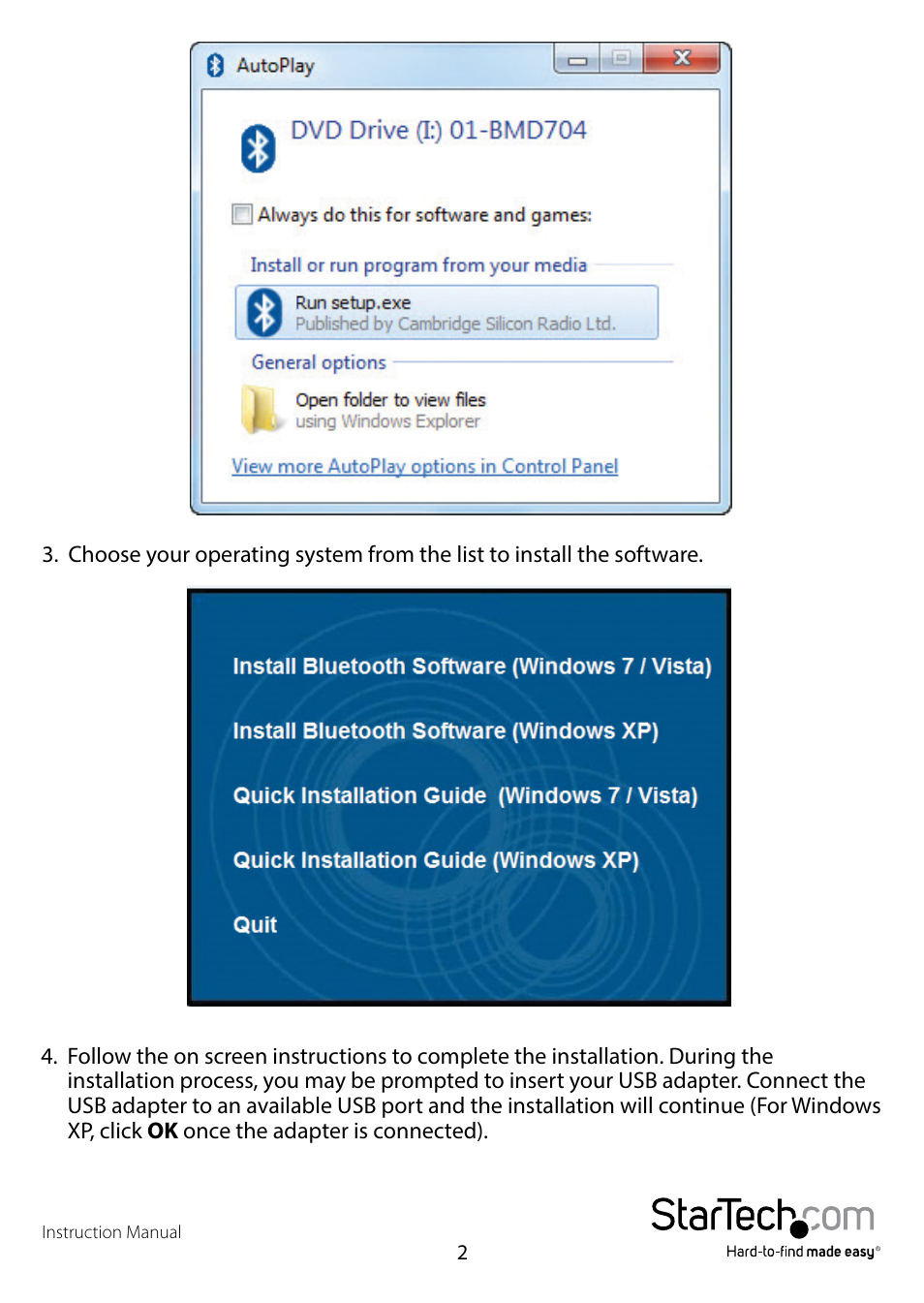 StarTech.com Mini USB Bluetooth 4.0 Adapter User Manual | Page 6 / 11