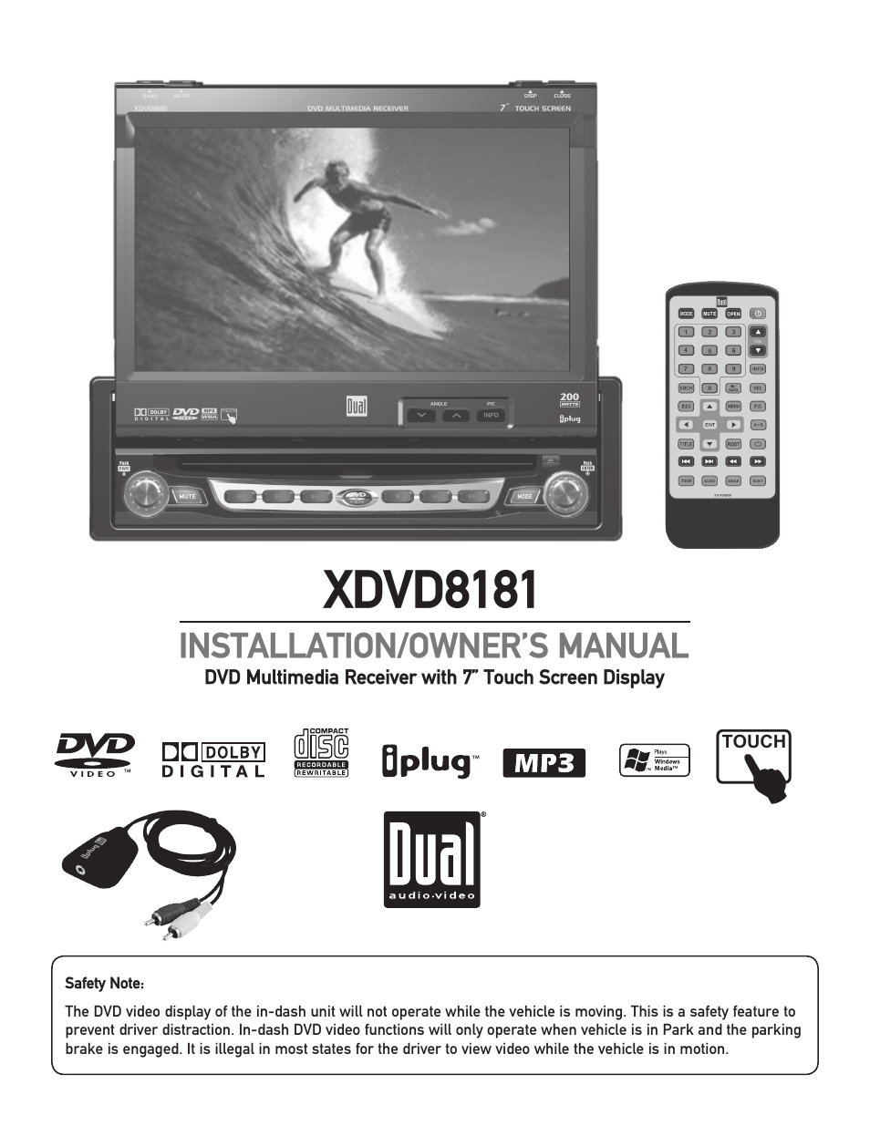 Dual XDVD8181 User Manual | 52 pages