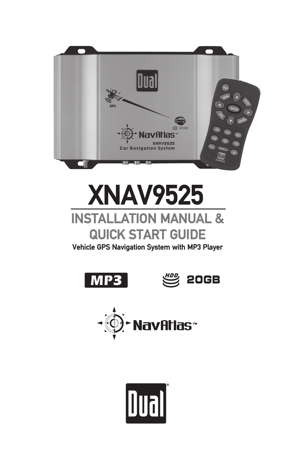 Dual XNAV9525 User Manual | 36 pages