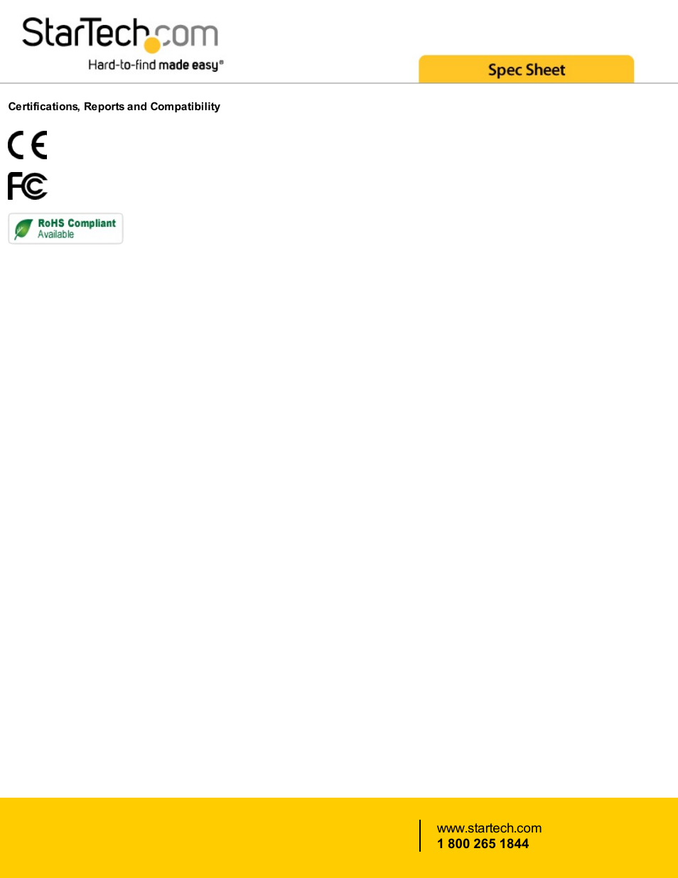 StarTech.com ST122UTPA VGA Video Extender Kit with Audio Support over CAT-5 Cable User Manual | Page 4 / 4