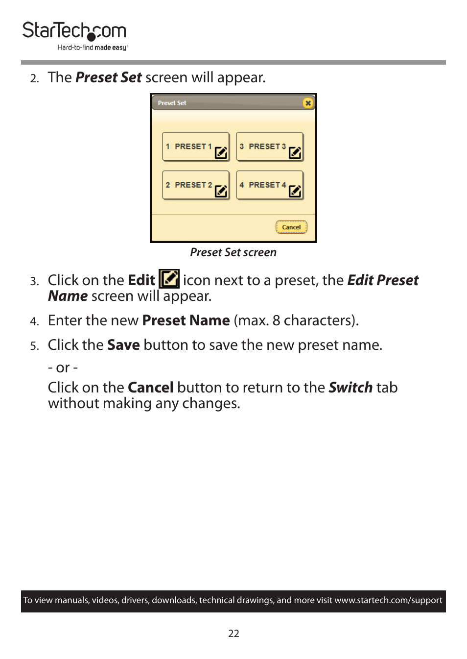 StarTech.com 4x4 HDMI Matrix Switcher with Audio and Ethernet Control (4K60) User Manual | Page 23 / 38