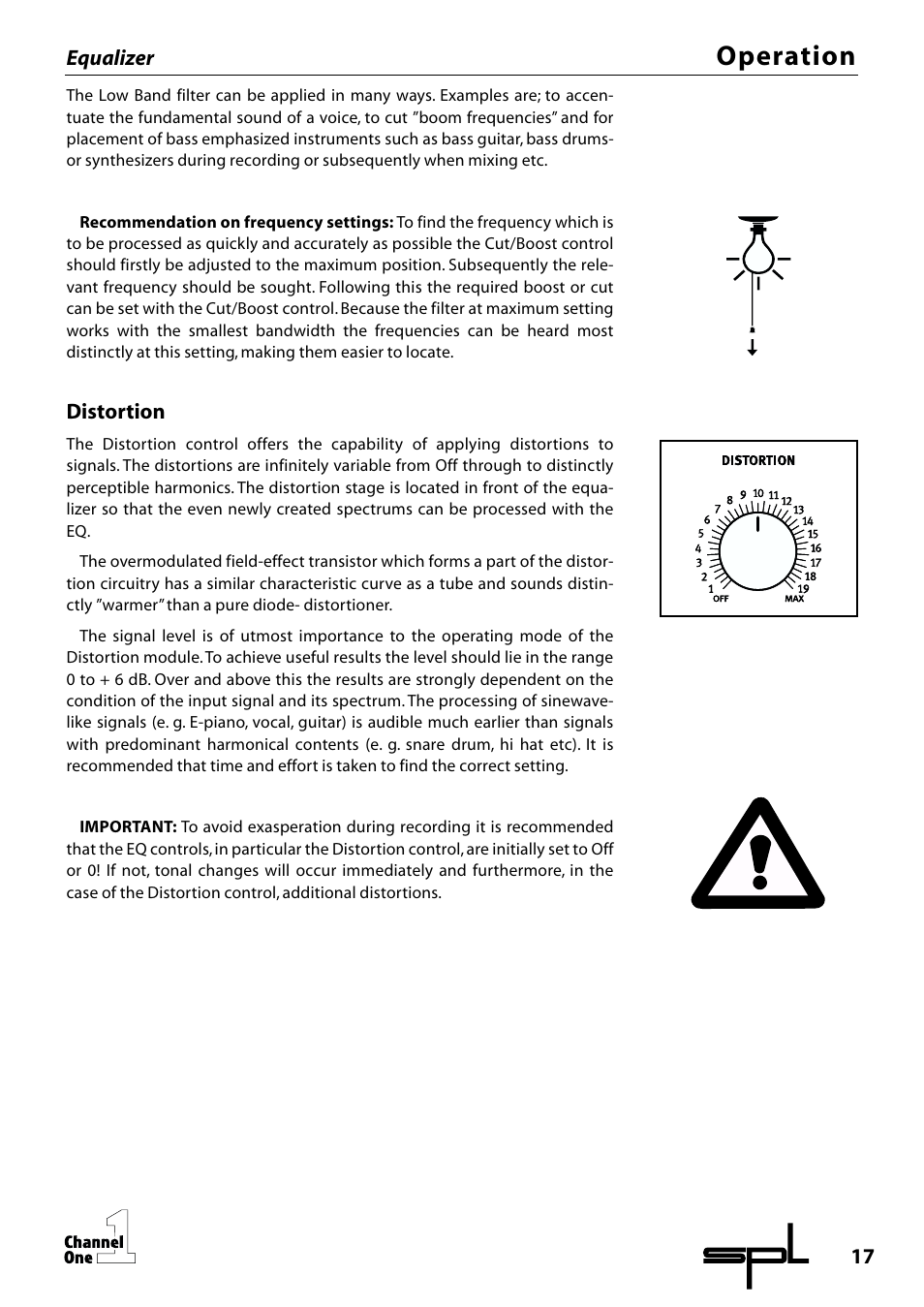 Operation | SPL Channel One Channel Strip User Manual | Page 17 / 28