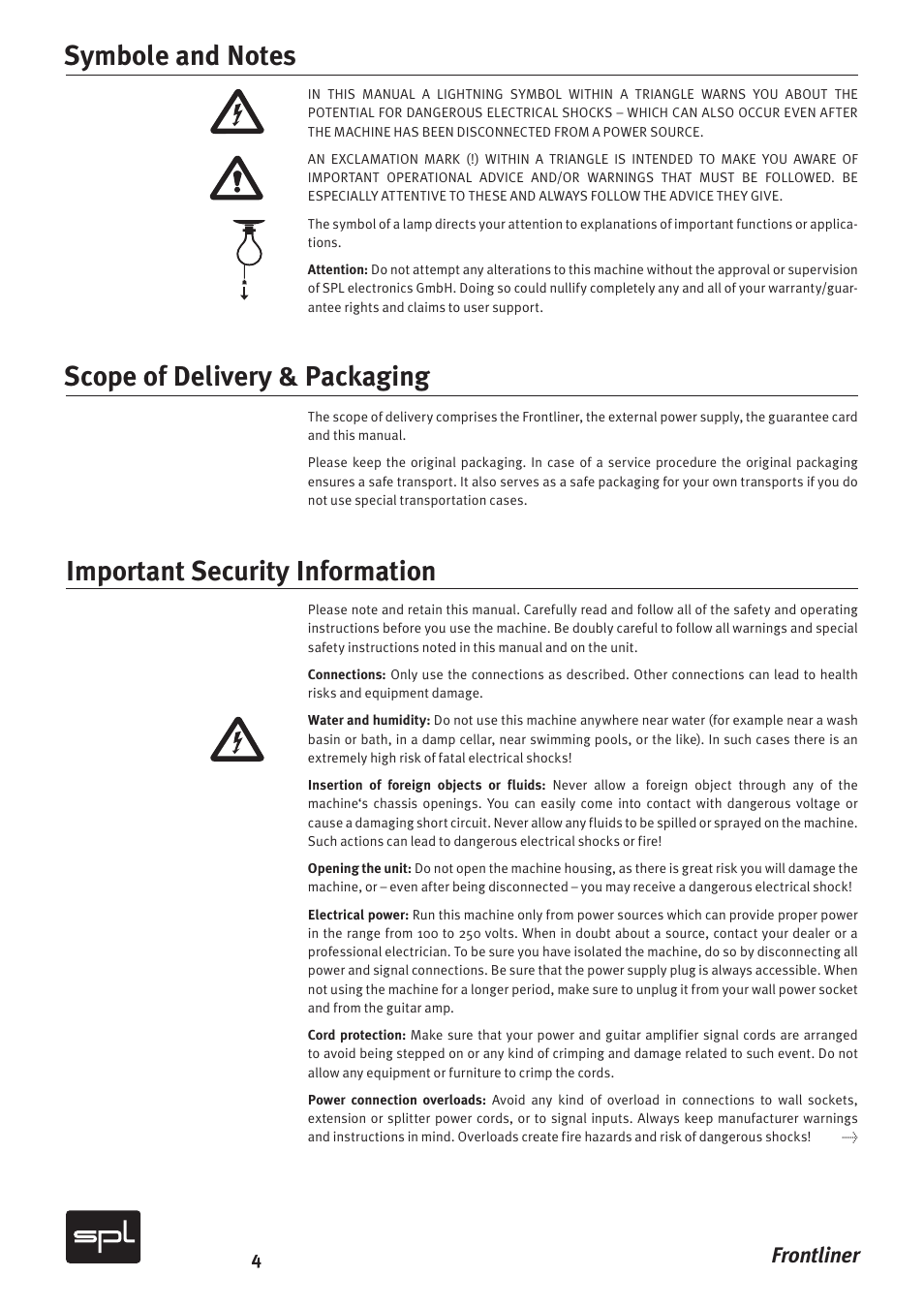 Frontliner | SPL Frontliner Modular Recording Channel User Manual | Page 4 / 34