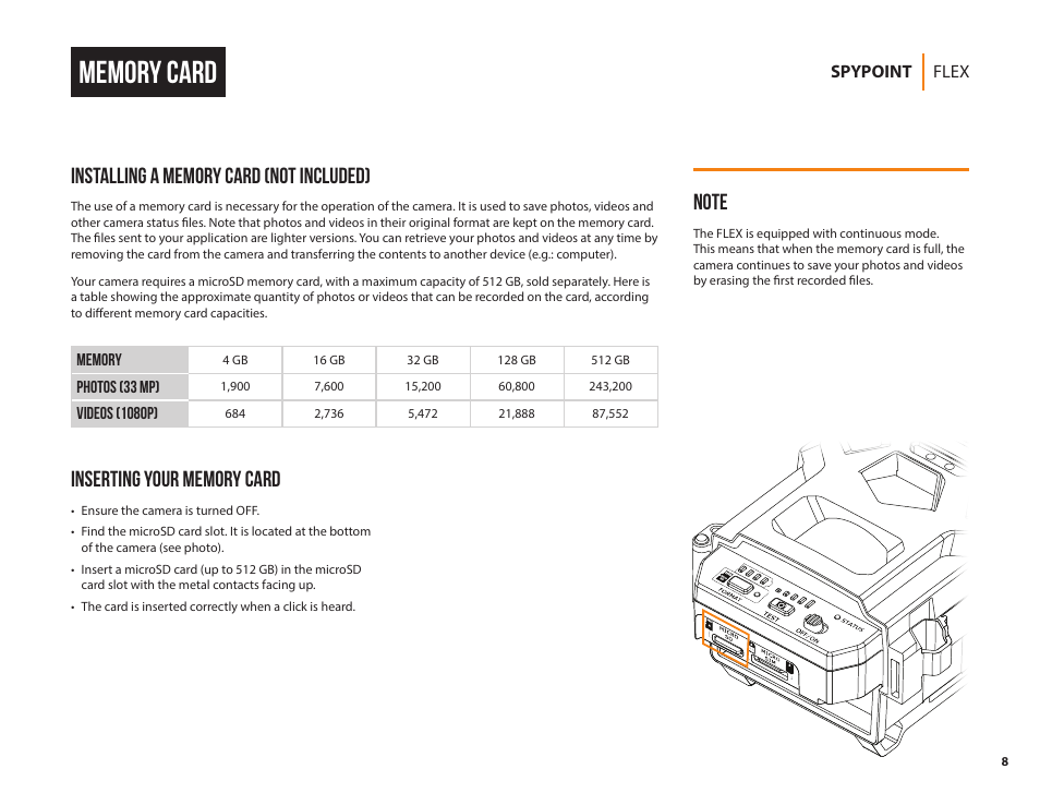 SPYPOINT FLEX-G36 Cellular Trail Camera (2-Pack) User Manual | Page 8 / 24