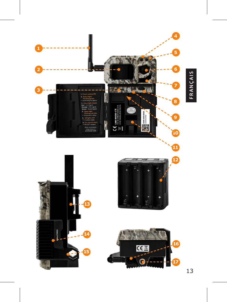 SPYPOINT LINK-MICRO-LTE-V Cellular Trail Camera (Verizon Data Plan) User Manual | Page 13 / 92