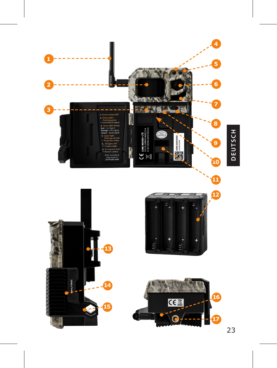 SPYPOINT LINK-MICRO-LTE-V Cellular Trail Camera (Verizon Data Plan) User Manual | Page 23 / 92