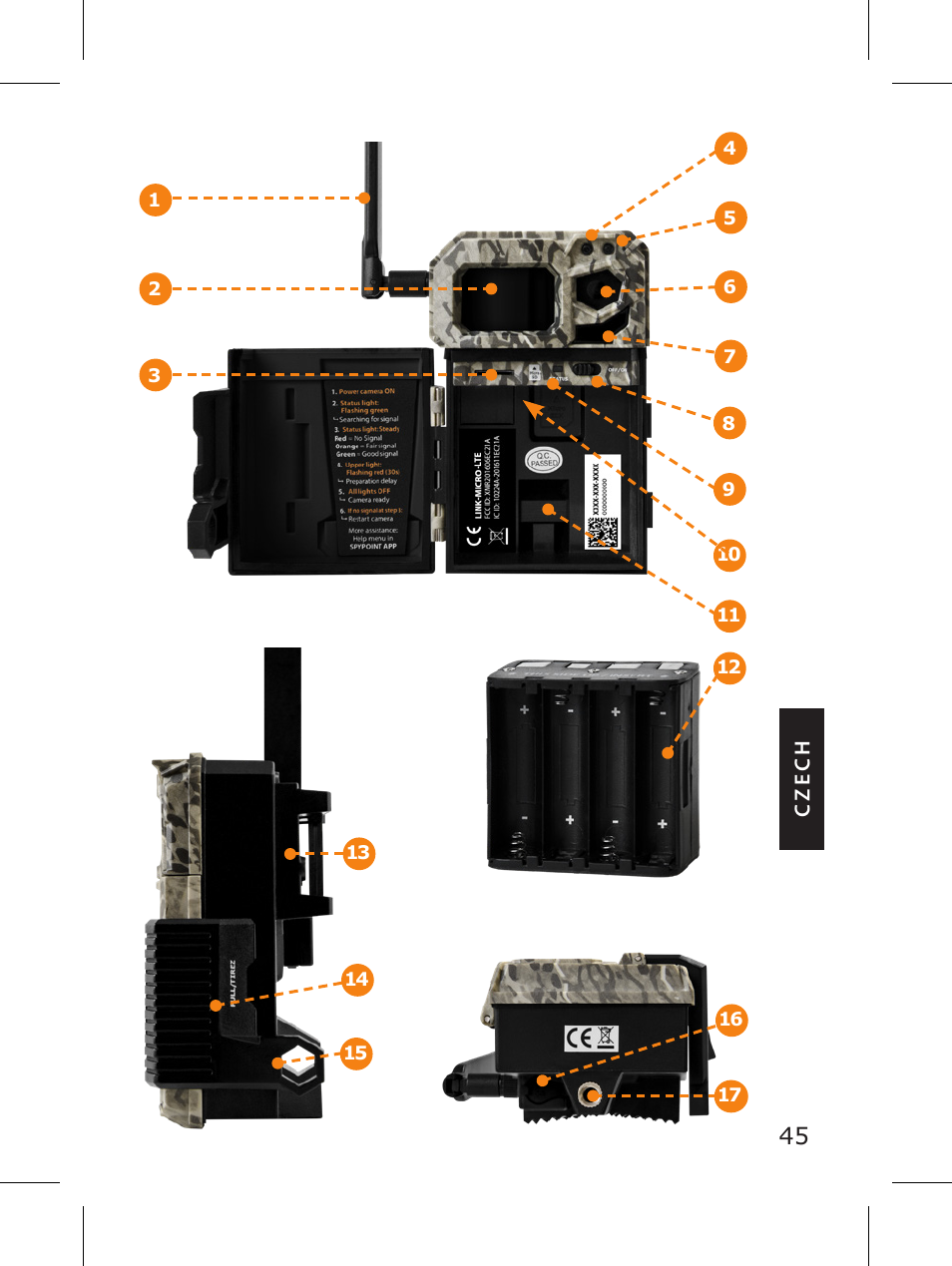 SPYPOINT LINK-MICRO-LTE-V Cellular Trail Camera (Verizon Data Plan) User Manual | Page 45 / 92