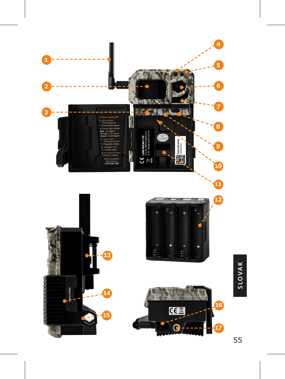 SPYPOINT LINK-MICRO-LTE-V Cellular Trail Camera (Verizon Data Plan) User Manual | Page 55 / 92