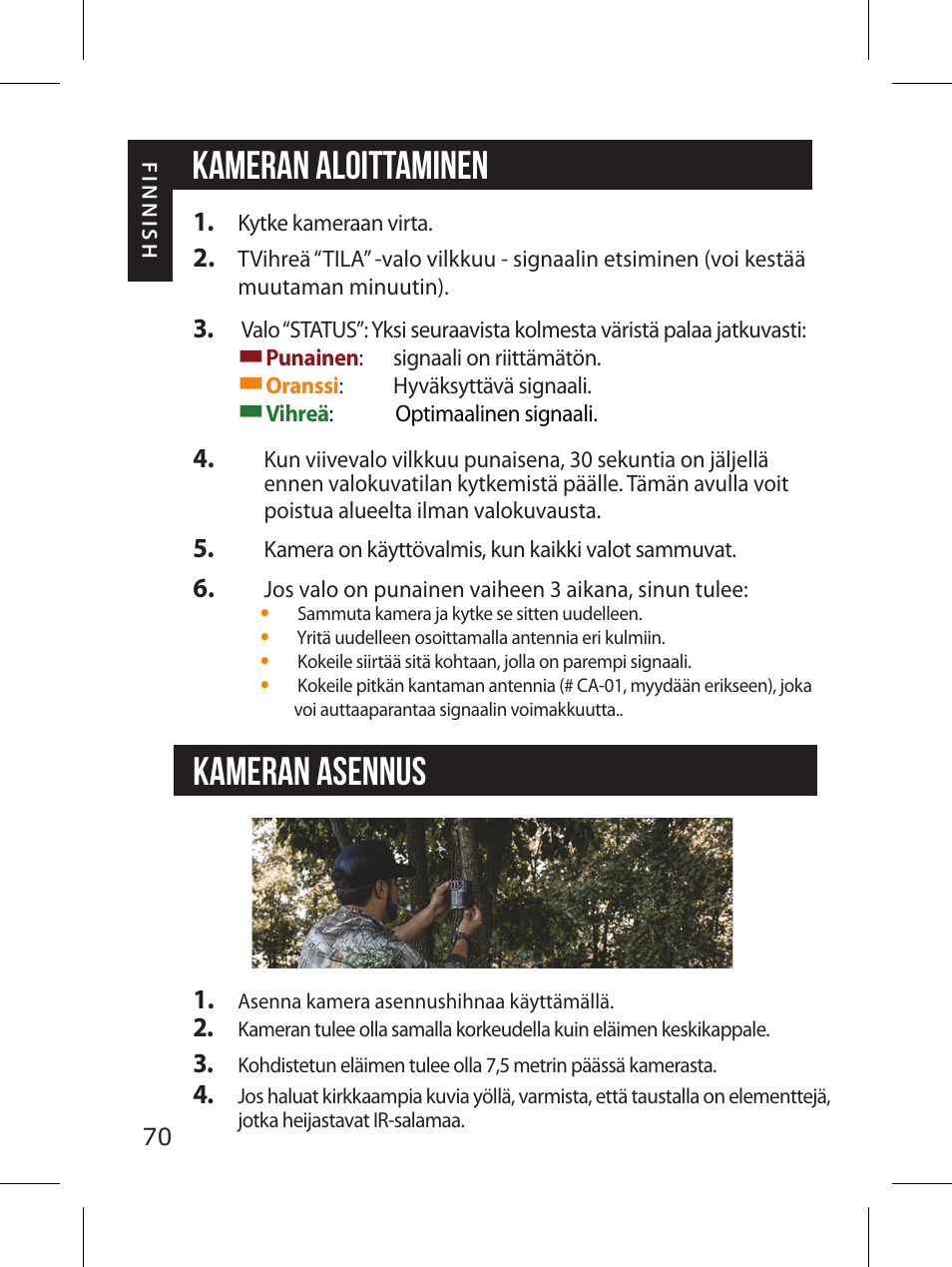 SPYPOINT LINK-MICRO-LTE-V Cellular Trail Camera (Verizon Data Plan) User Manual | Page 70 / 92