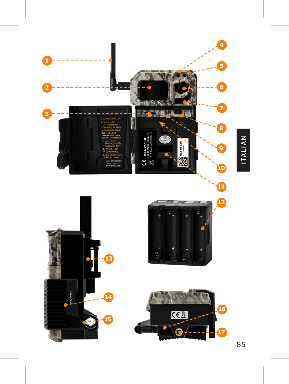 SPYPOINT LINK-MICRO-LTE-V Cellular Trail Camera (Verizon Data Plan) User Manual | Page 85 / 92