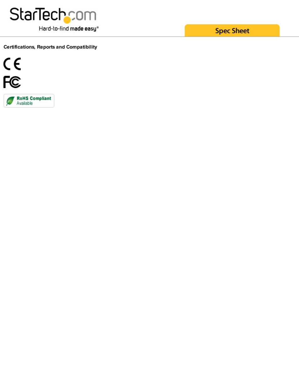 StarTech.com Mini DisplayPort 1.2 to HDMI 4K Audio/Video Converter (White) User Manual | Page 3 / 3
