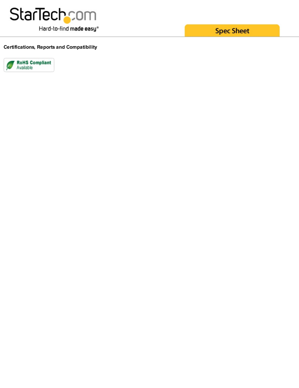 StarTech.com 6" (15.24cm) PCIe Power Splitter Cable User Manual | Page 2 / 2