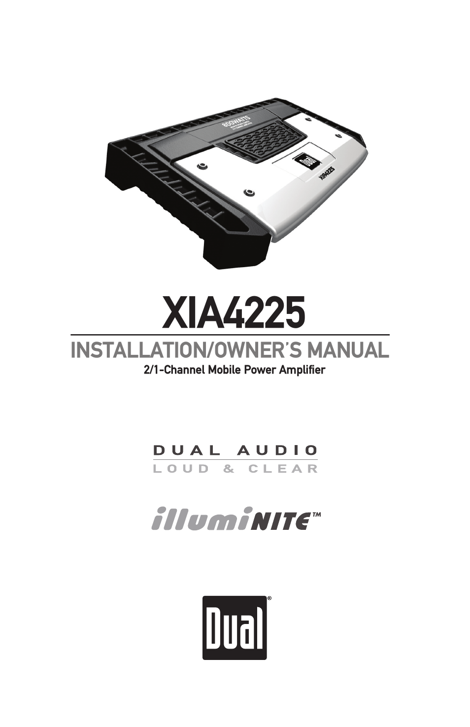 Dual XIA4225 User Manual | 12 pages