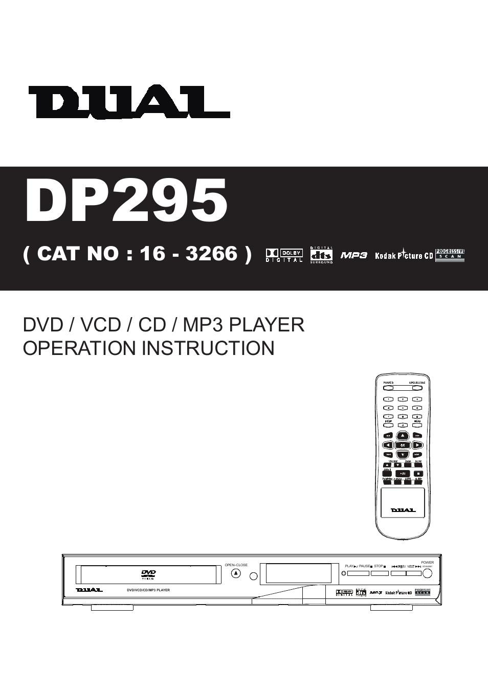 Dual DP295 User Manual | 20 pages