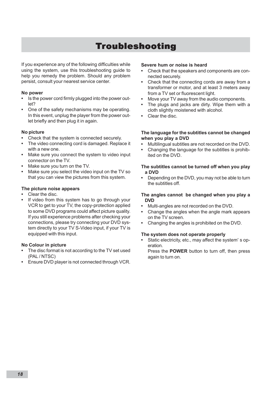 Dual DP295 User Manual | Page 18 / 20