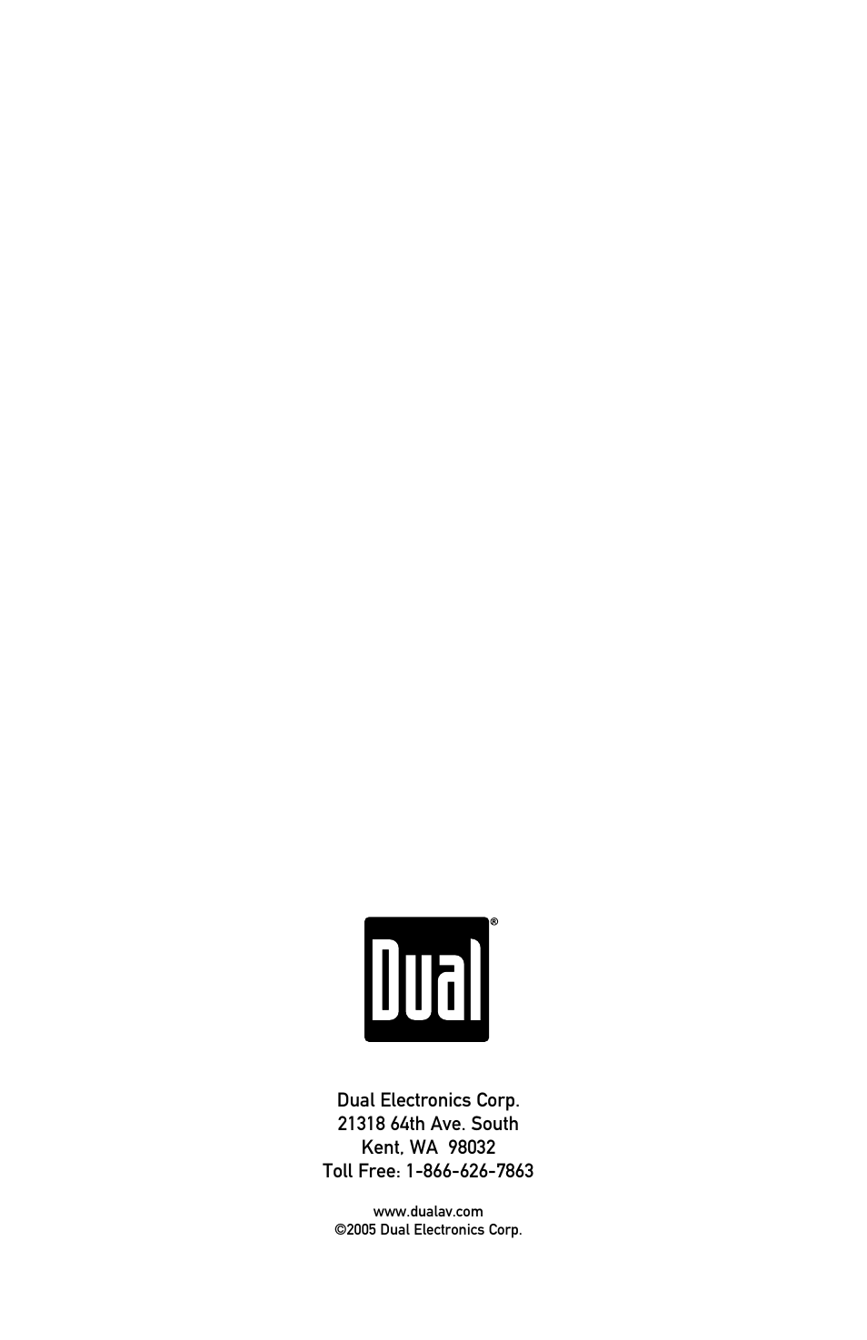 Dual LUR65EW User Manual | Page 8 / 8