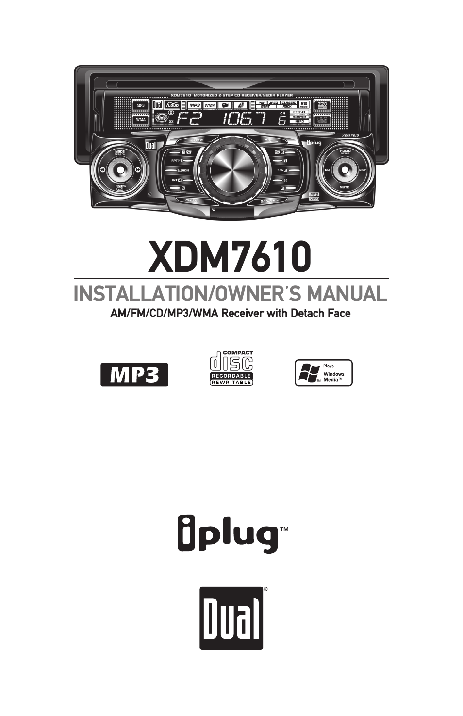 Dual XDM7610 User Manual | 20 pages