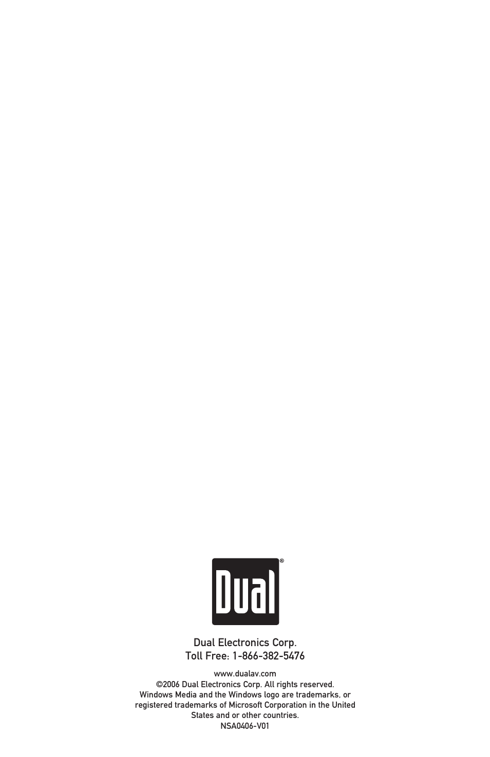 Dual XDM7610 User Manual | Page 20 / 20