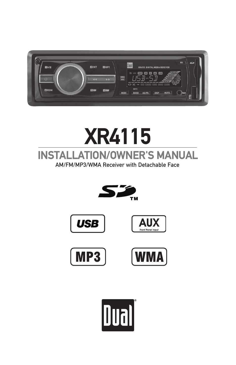 Dual XR4115 User Manual | 16 pages