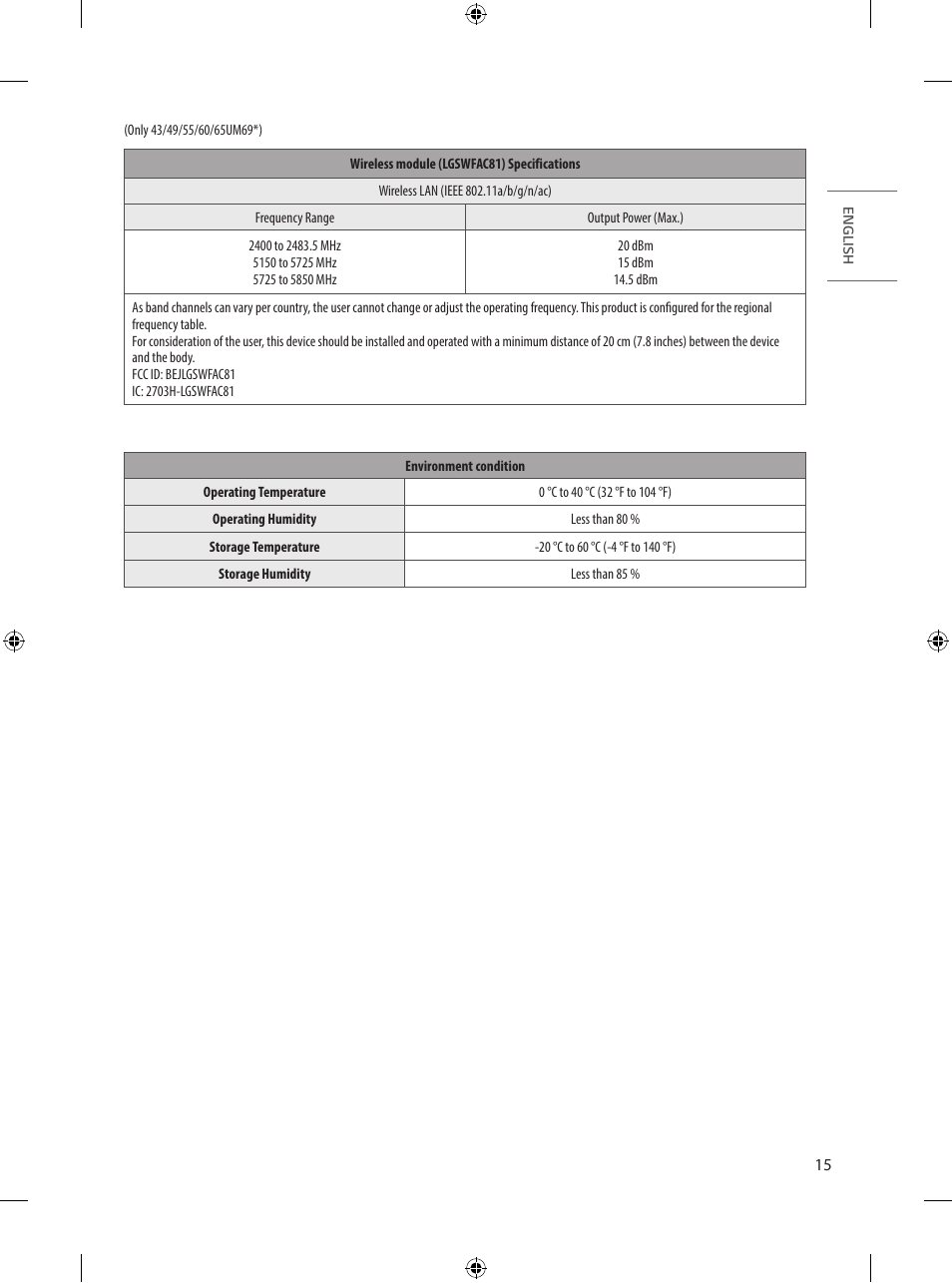 LG UQ7590PUD 86" 4K HDR Smart LED TV User Manual | Page 15 / 36