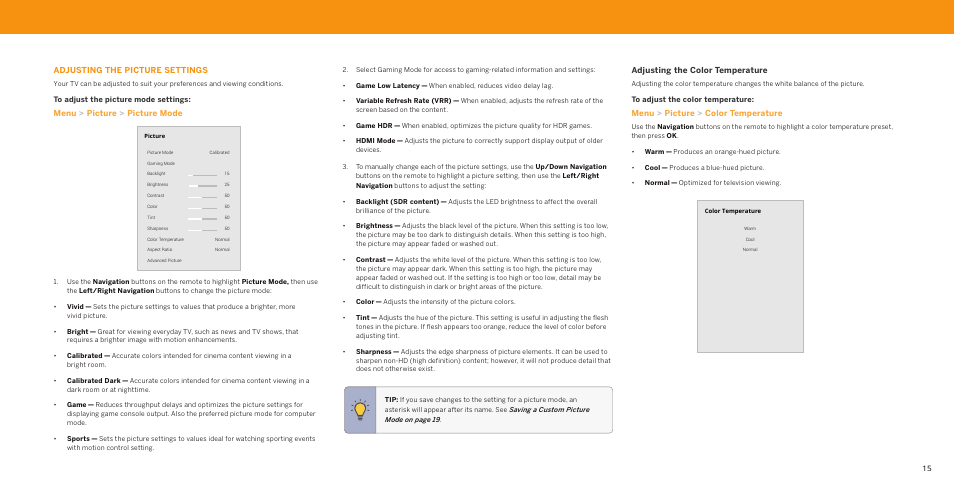 Vizio V-Series 43" 4K HDR Smart LED TV User Manual | Page 15 / 49