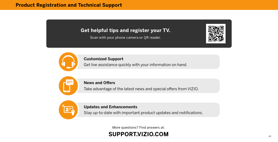 Vizio V-Series 43" 4K HDR Smart LED TV User Manual | Page 41 / 49