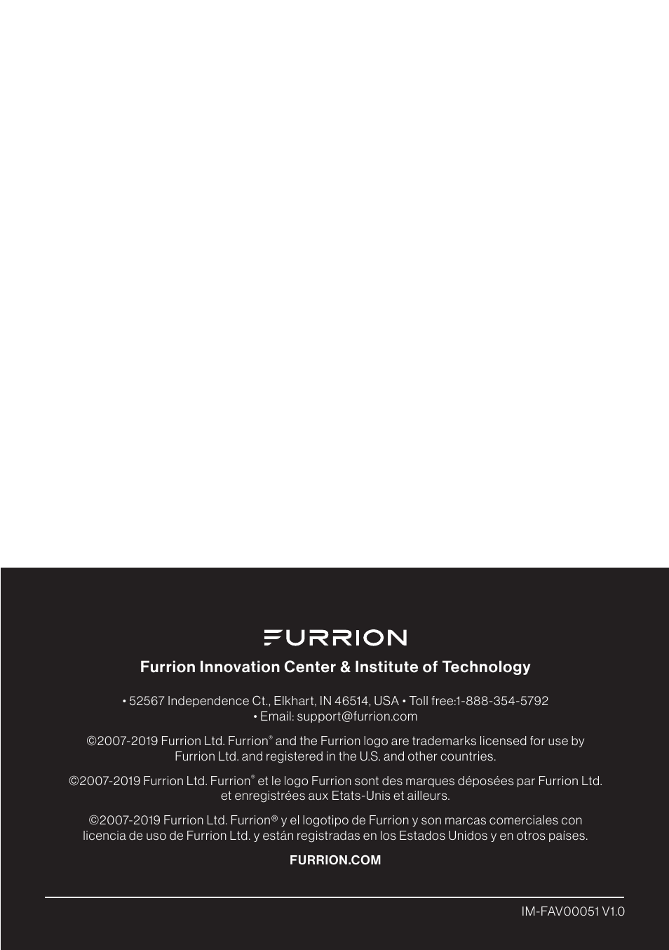 Furrion Aurora 49" Class HDR 4K UHD Full-Shade Outdoor LED TV User Manual | Page 117 / 117