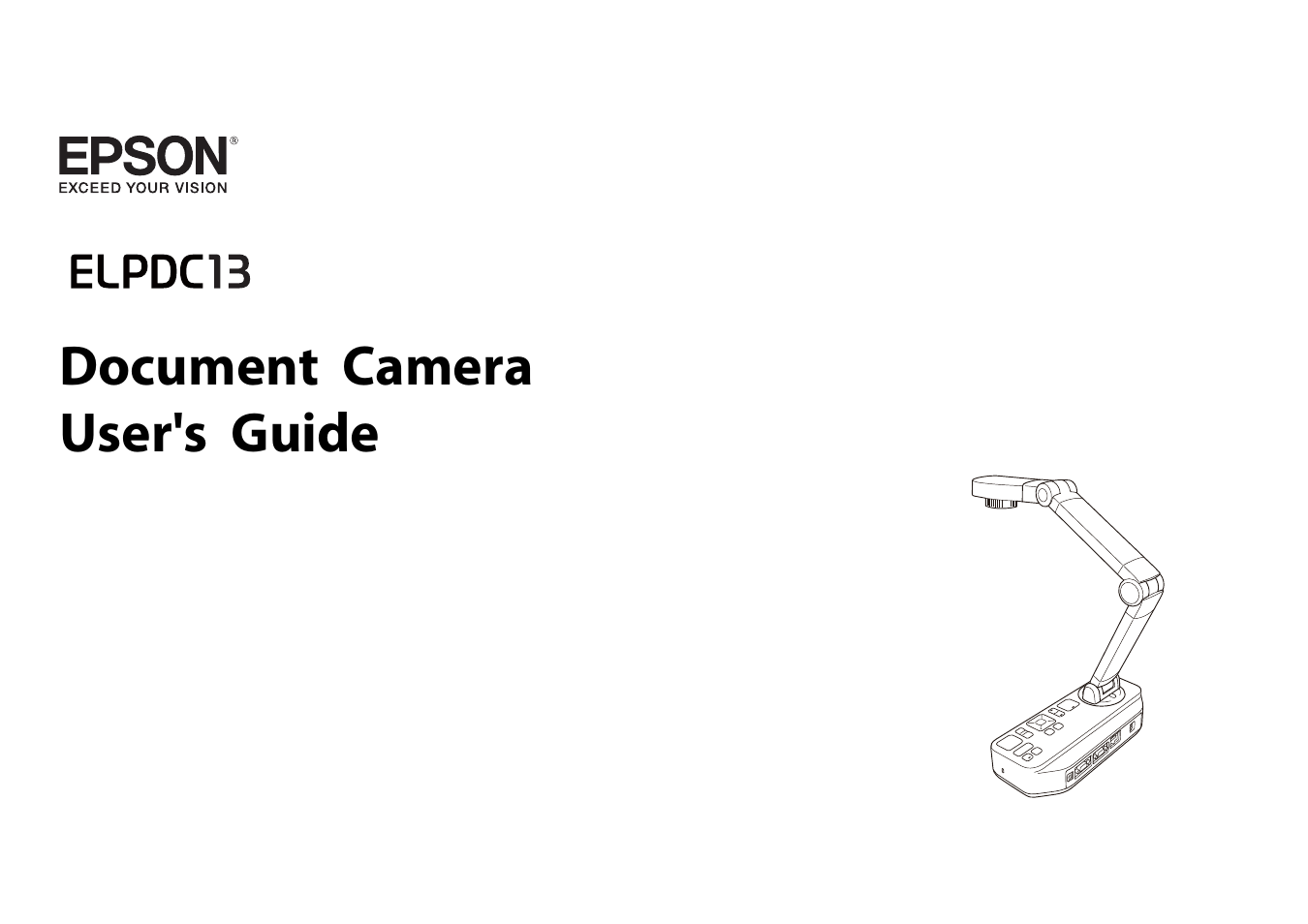 Epson DC-13 Document Camera User Manual | 62 pages