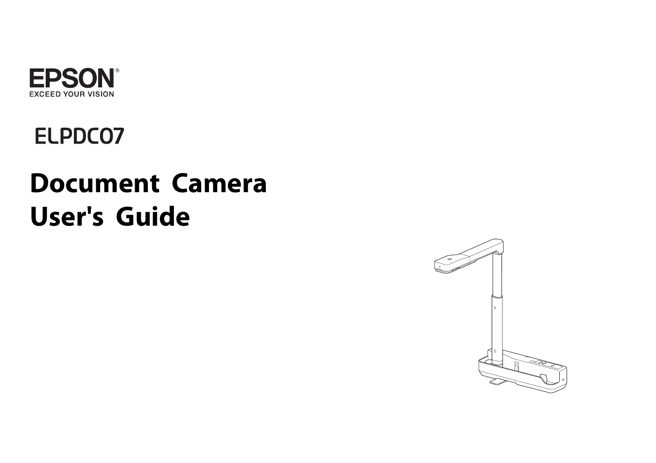 Epson DC-07 Document Camera User Manual | 32 pages