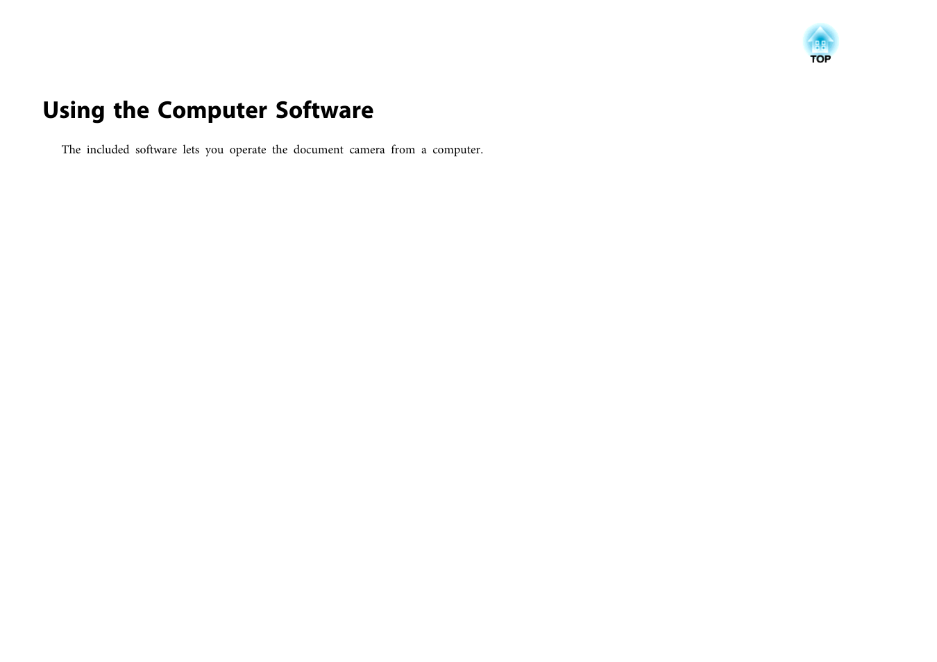 Using the computer software | Epson DC-07 Document Camera User Manual | Page 14 / 32